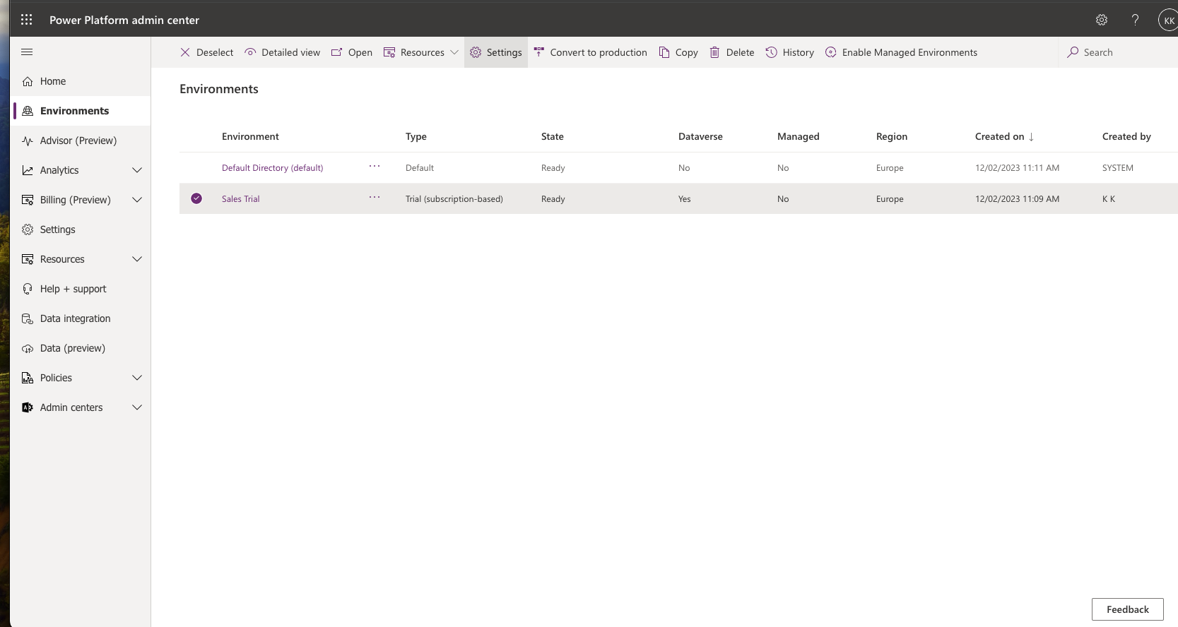 Admin portal