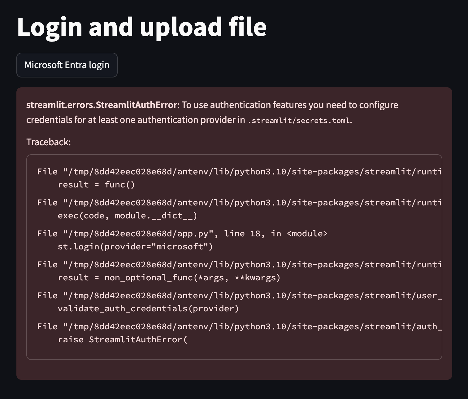 one authentication provide